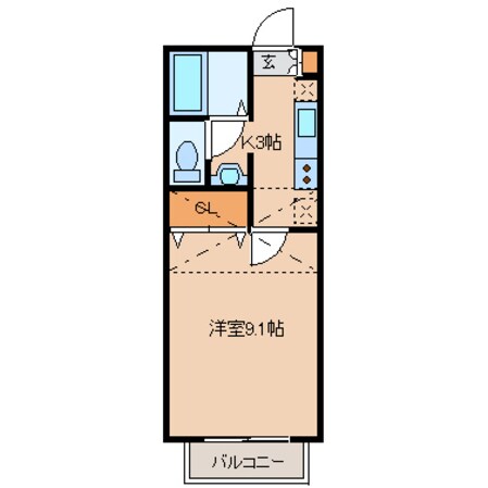 ソレアードＫの物件間取画像